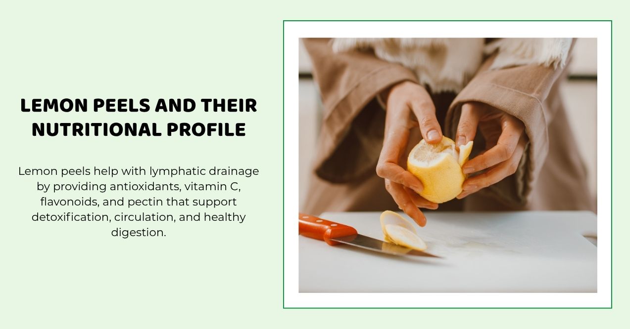 Person peeling a fresh lemon on a cutting board for nutritional benefits.